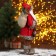 Santa Claus "in a red fur coat with twigs" 45 cm