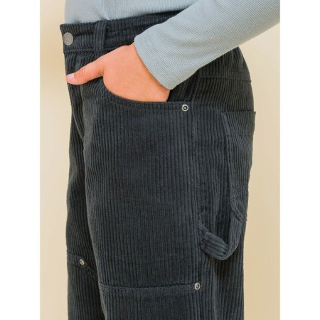 Pants for boys, height 116 cm, dark gray color-6