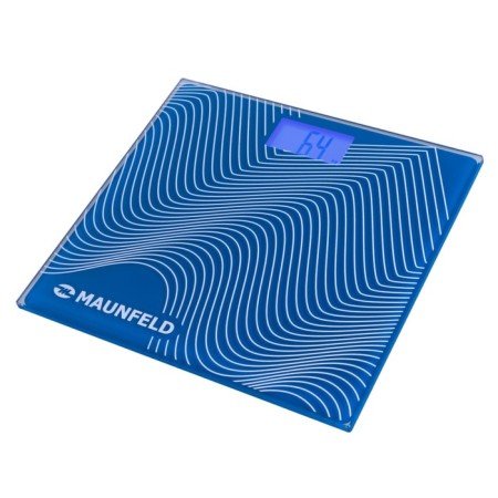 Floor Libra Maunfeld MBS-183G01, electronic, up to 180 kg, 1HAAA (in the set), blue