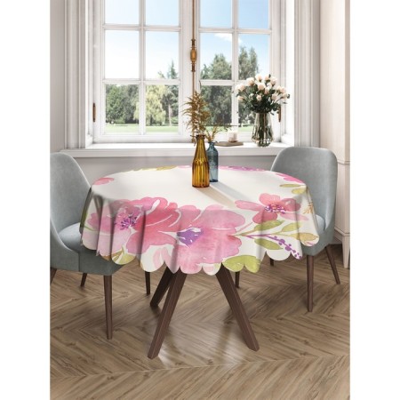 Photo scatter round, size 150x150 cm, Saten-2