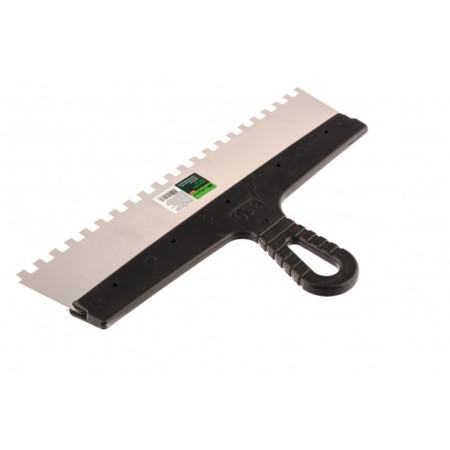 Spatula SIBRTTS 85477, tooth 8x8 mm, stainless steel, plastic handle, 350 mm-1