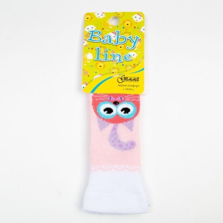 Noski children's terry, the color is light pink, size 11-12-3