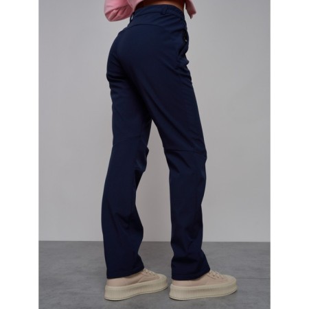 Female sports trousers, size 50, dark blue color-19