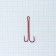 Double hook with a long fore -end Fish 2 Fish 303 No. 1/0, Red color, 51 mm