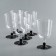 Plastic disposable glass for the wine "Crystal", 200 ml, 6 pcs/pc, color mix