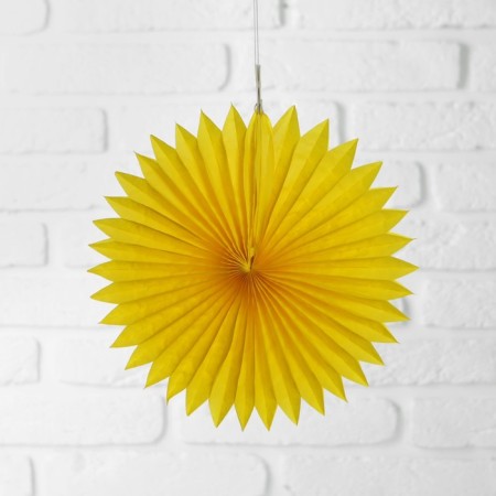 Paper product Decor "Circle", 25 cm, yellow color