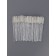 Brushes for eyebrows and eyelashes, set - 50 pcs, 10 cm, white/transparent color