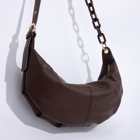 Bag bag, lightning department, adjustable belt, brown color-3
