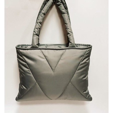 Female bag mila nylon color steel-4