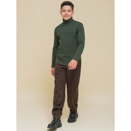 Pants for boys, height 116 cm, chocolate color-6