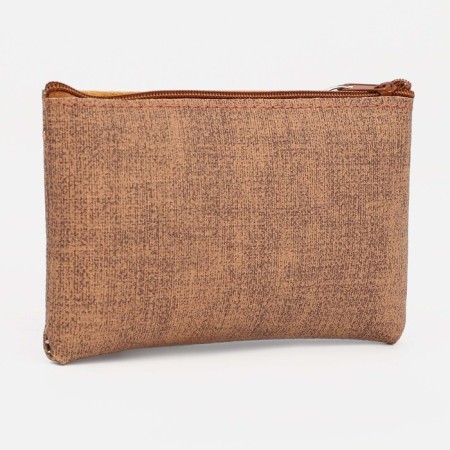 Women's wallet with lightning, brown color-1