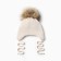 Children's cap with insulation, rr 48-50, milk color