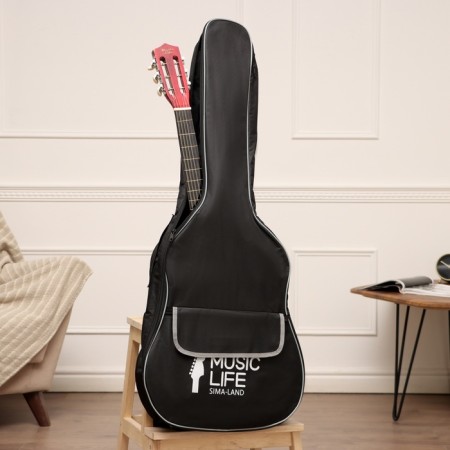 Music Life guitar cover, premium, with a patch pocket, 105 x 41 x 13 cm