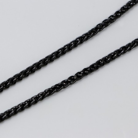 Chain with 2 carabiners link thickness 0.1 cm 0.5x60 cm black-2