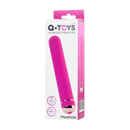 Unrealistic vibrator A-Toys byfa Mastick, ABS plastic, pink color, 18 cm-11