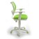 A chair bureaucrat, with armrests, light green, back mesh, white plastic, ch-w797/sd/TW-18