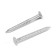 Lom nails, ruffled, galvanized, 2.5x30 mm, 5 kg