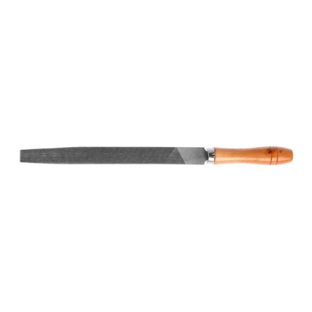 Tundra file, flat, steel U10, wooden handle, No. 2, 200 mm-1
