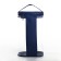 Cosmetic bag with a handle, blue color