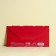 Money envelope "Congratulations with all my heart" embossing, red flowers, 16.5 x 8 cm