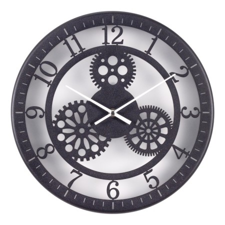 Watching clock, interior "skeleton", silent, d-32 cm, aa-4