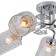 Ceiling light ESCADA, 1113/5PL. 5x40W, E27, 550x550x220 mm, chromium color