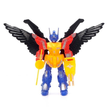 The Robot "Space Warrior", light effects, works from batteries, the color of mix-1