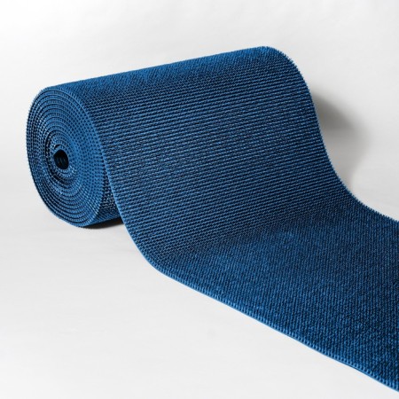 Coating carpet bristle "grass", 0.95 × 11.8 m, in roll, blue color-1