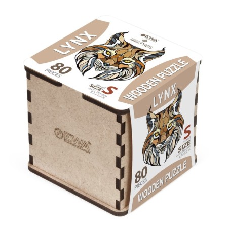 Wooden puzzle Ewa, lynx, 25 × 20 cm, puzzle-4
