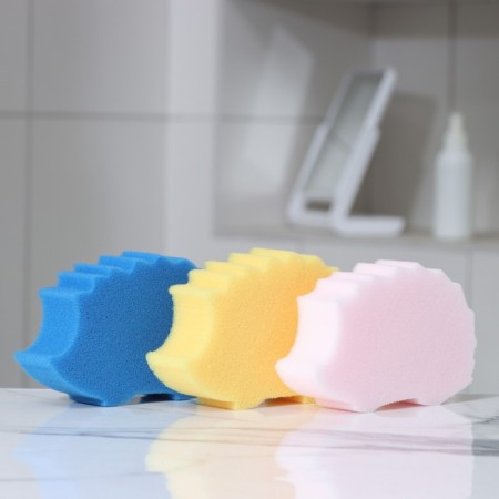 Body sponge "Hedgehog", 95 × 155 × 40 mm, color mix-6