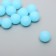 Busina silicone "round" blue ice d = 1.2 cm