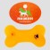 Toy squeak of small "bone with paws" for dogs, 8.5 cm