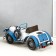 Metal souvenir "Retro. White-blue car" 35.5x15.5x14 cm
