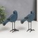 Souvenir ceramics "birds" Blue matte set 2 pcs 16.5x6x17 cm