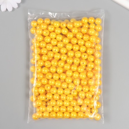 Set of beads "Pearls" d 12 mm, 250 gr, yellow-2