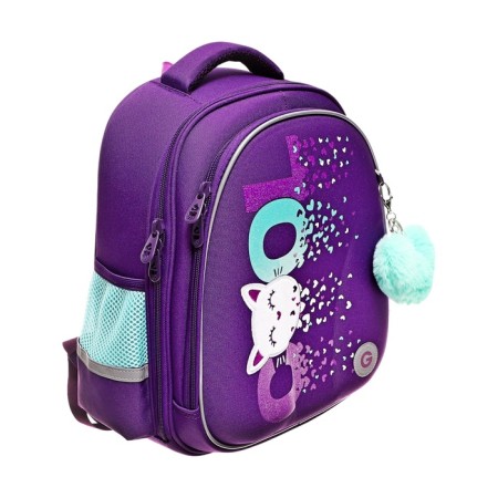 Frame saturan, 36 x 28 x 20 cm, Grizzly, from Plyusha, + keychain, purple-1