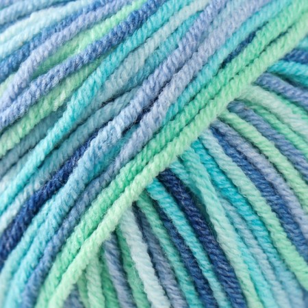 Yarn "Jeans Crazy" 55% cotton, 45% acrylic 160m/50g (7204 print)-2