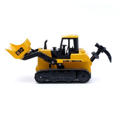 Bulldozer radio -controlled "construction", mobile bucket, works from batteries-1