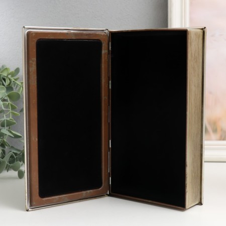 Broke-book metal, leatherette "Green Book Fei. Andrew Lang" 20x12x4 cm-2