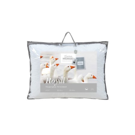 Royal pillow, size 50x70 cm, white color-7
