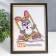 Photo frame plastic 15x21 cm black (589)
