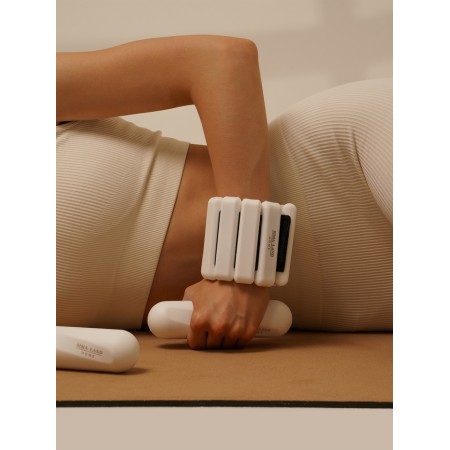 Sima-Land Home dumbbells, 2 pcs., 1 kg, white color, for universal weeding-6
