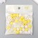 Plastic beads "Crystal polyhedron. Yellow, white, transparent" set 30 g 1x1x1 cm