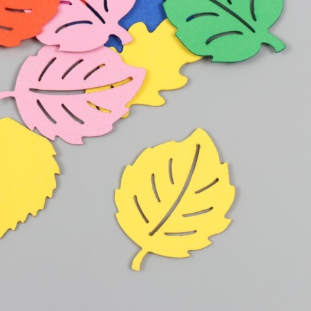 Decor for creativity "Leaves from Foamiran" 4.5 cm (set 25 pcs) mix-2