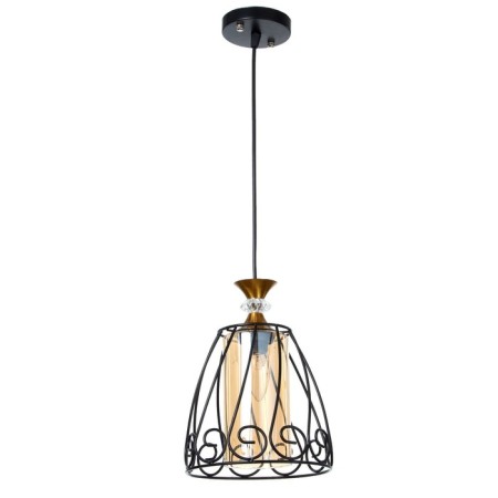 Lamp Bayerlux "Kronos" E27 40W Black 19x19x18.5-118 cm