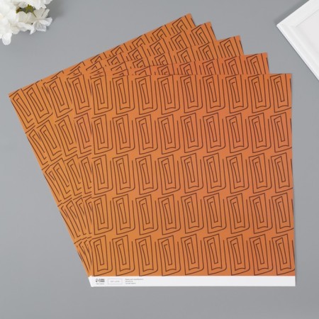 Scrapbooking paper "Greece" density 180 grams set 5 pcs 30.5x32 cm-1
