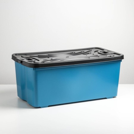 Storage container with a lid "Economy", 75 l, 79 × 41.5 × 33 cm, color mix-5