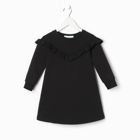 Dress with ruffles KAFTAN "BASIC Line" R.32 (110-116), black-4