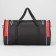 Sports bag with lightning, 3 outer pockets, black/red color