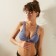 Top bathing female minaku is monophonic, blue color, size 46